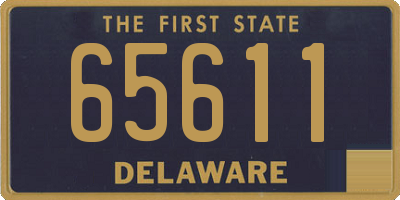 DE license plate 65611