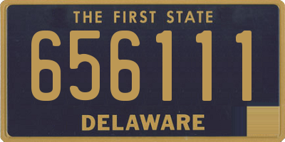 DE license plate 656111