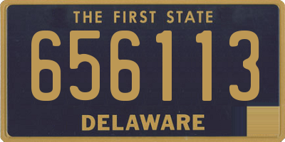 DE license plate 656113