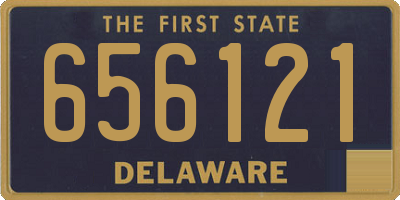 DE license plate 656121