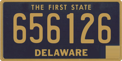 DE license plate 656126