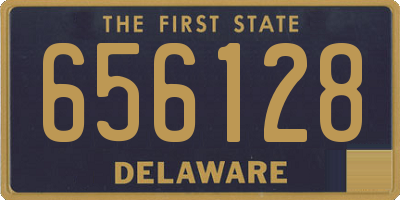 DE license plate 656128