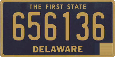 DE license plate 656136