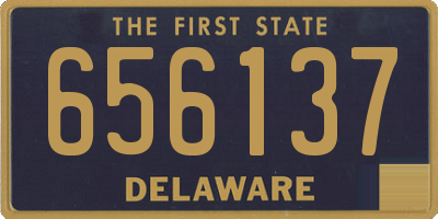 DE license plate 656137