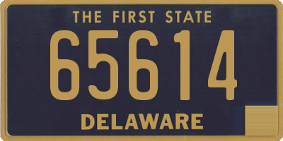 DE license plate 65614