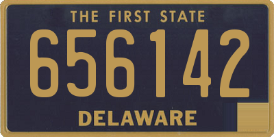 DE license plate 656142