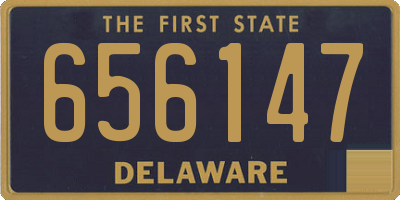 DE license plate 656147