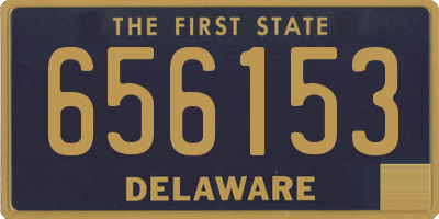 DE license plate 656153