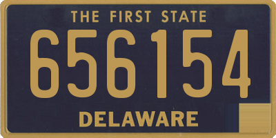 DE license plate 656154