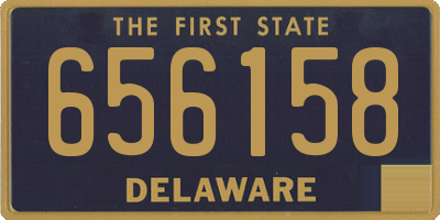 DE license plate 656158