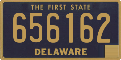 DE license plate 656162