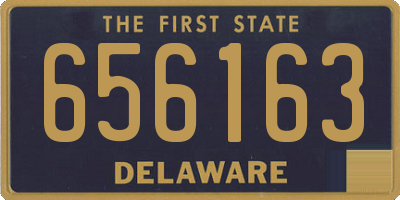 DE license plate 656163
