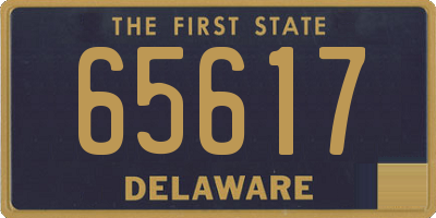 DE license plate 65617