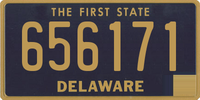DE license plate 656171