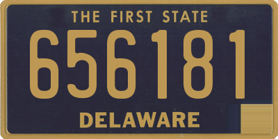 DE license plate 656181