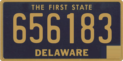 DE license plate 656183
