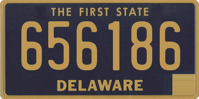 DE license plate 656186