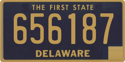 DE license plate 656187