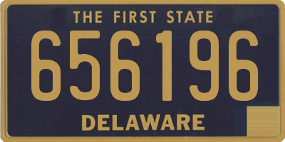 DE license plate 656196