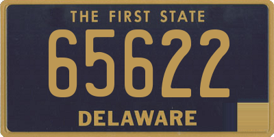 DE license plate 65622