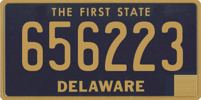 DE license plate 656223