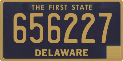 DE license plate 656227