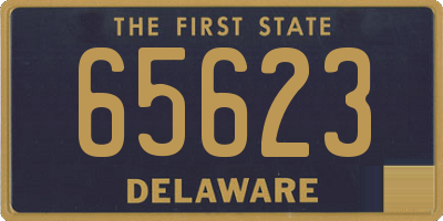 DE license plate 65623