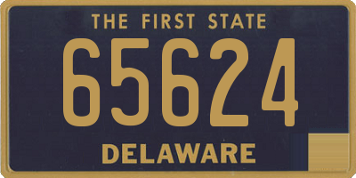 DE license plate 65624