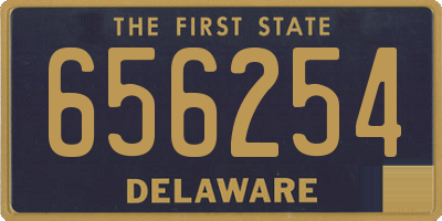 DE license plate 656254
