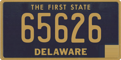 DE license plate 65626