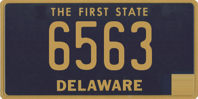DE license plate 6563