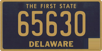 DE license plate 65630