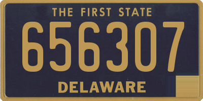 DE license plate 656307