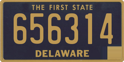 DE license plate 656314