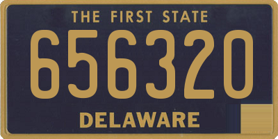 DE license plate 656320