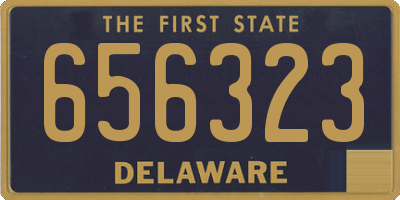DE license plate 656323
