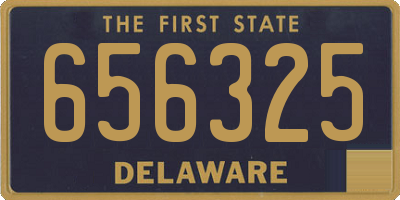 DE license plate 656325
