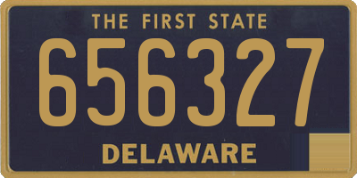 DE license plate 656327