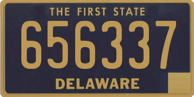 DE license plate 656337