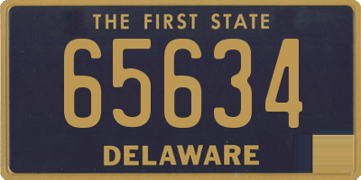 DE license plate 65634