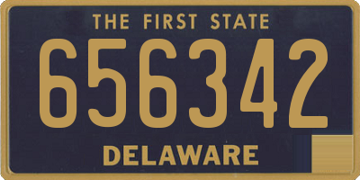 DE license plate 656342