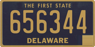 DE license plate 656344