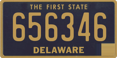 DE license plate 656346