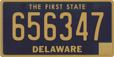 DE license plate 656347