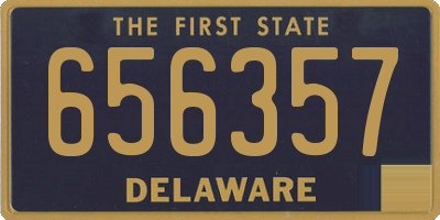 DE license plate 656357