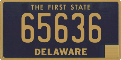 DE license plate 65636