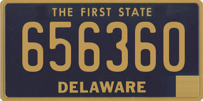 DE license plate 656360