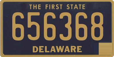 DE license plate 656368