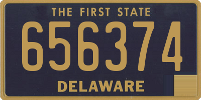 DE license plate 656374