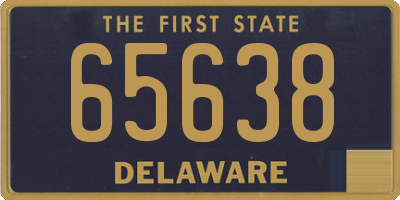 DE license plate 65638